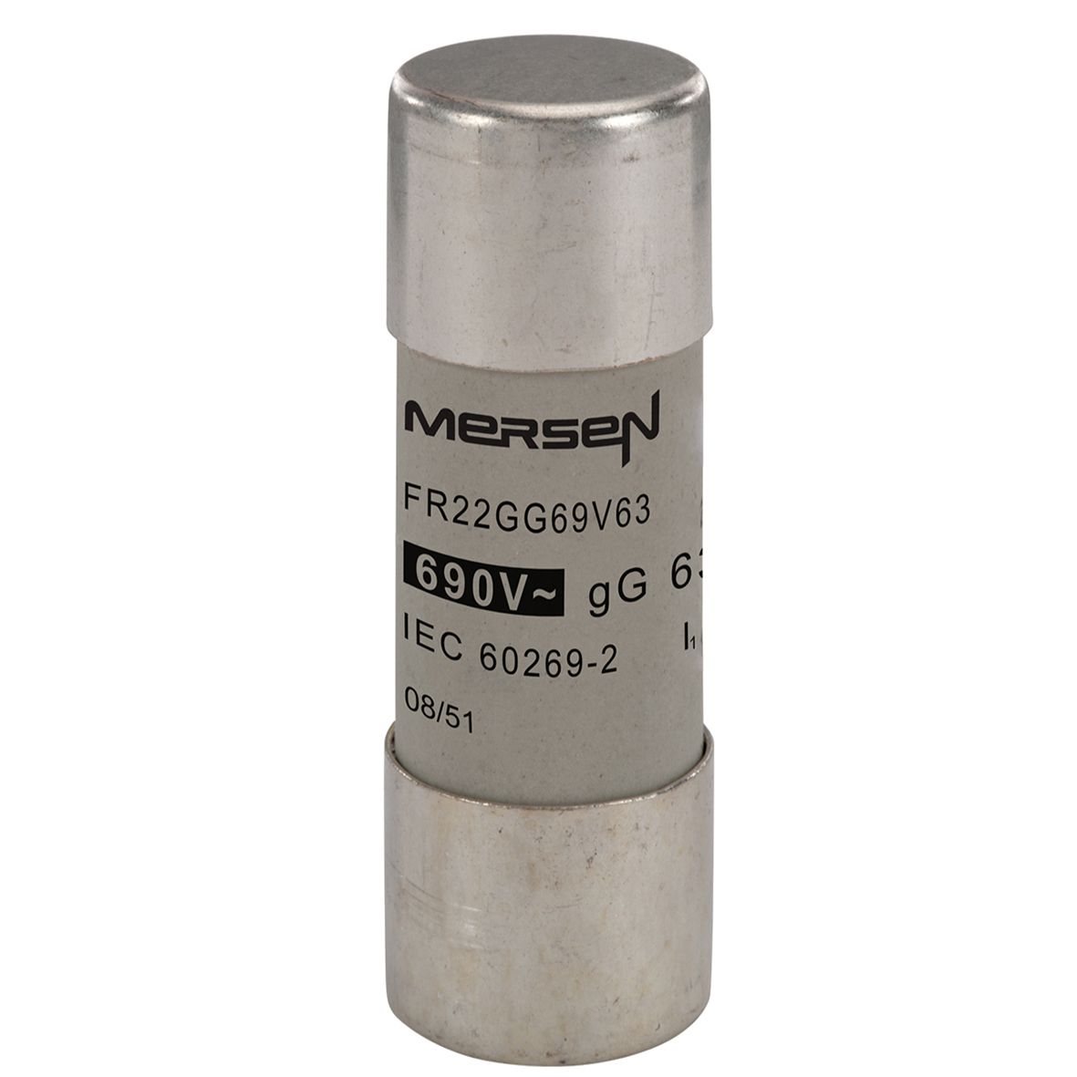 Y215646 - Cylindrical fuse-link gG 690VAC 22.2x58, 63A